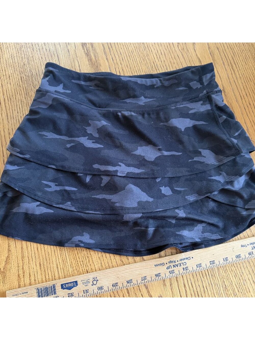 Athleta Girls Black Swing Camo SKort XXL 16